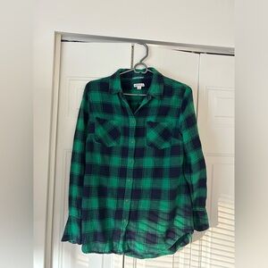 Medium sized green flannel from Target